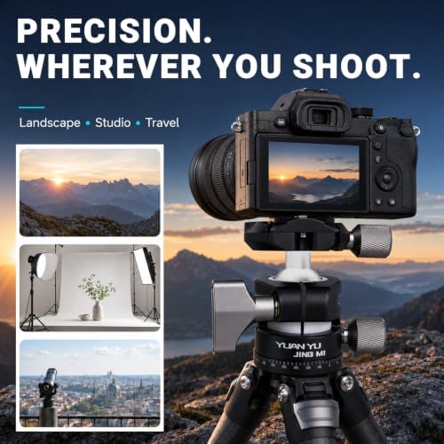 YUANYU Low Profile Camera Tripod Ball Head with Arca-Swiss, alternate view 6