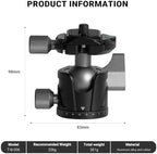 YUANYU Low Profile Camera Tripod Ball Head with Arca-Swiss, alternate view 7